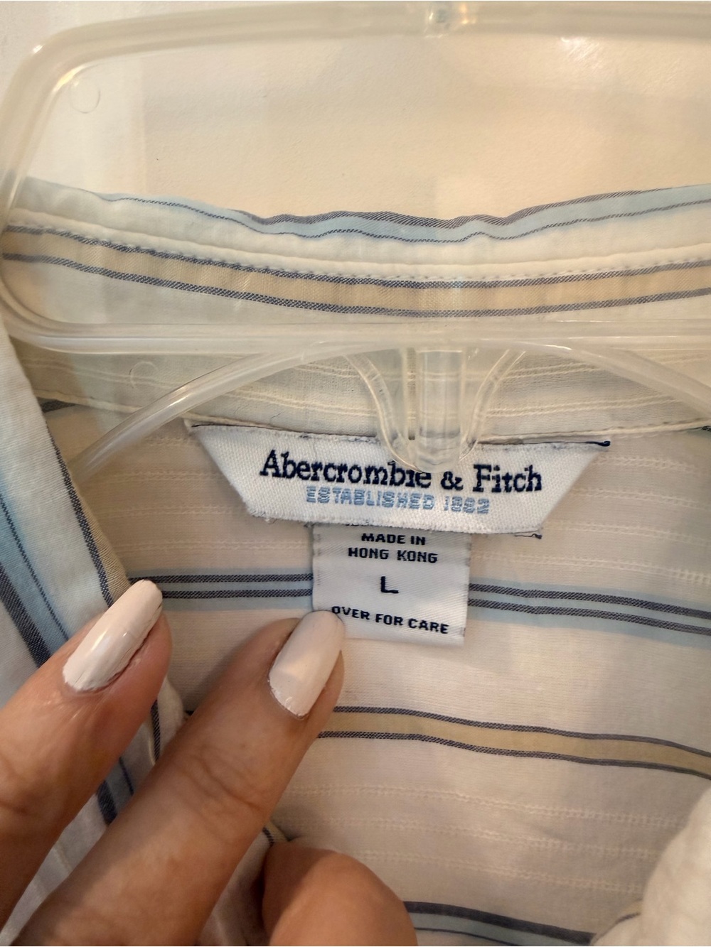 Abercrombie & Fitch western cut cotton shirt with snaps, long sleeve, Sz S - Picture 5 of 14
